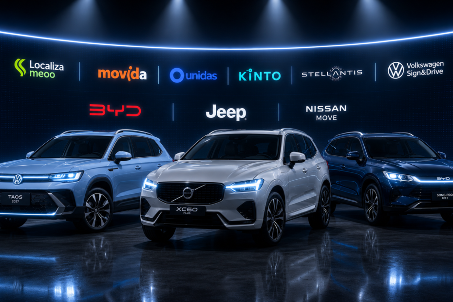 Carros e empresas parceiras da RM Drive